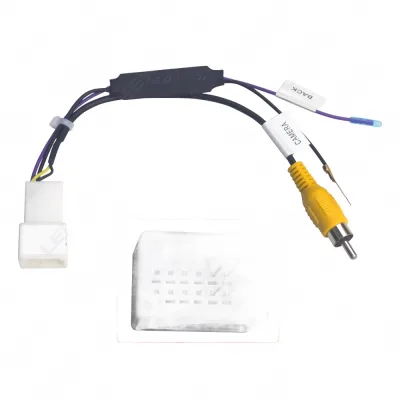 12-Pin Car Rear View Camera Cable with Voltage Step-Down Converter for Toyota Models 12-Pin Car Rear View Camera Cable with Voltage Step-Down Converter for Toyota Models