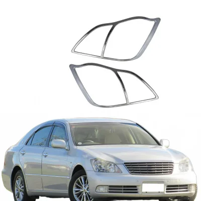 Front Headlight Cover Chrome Trim Bezel Frame for Toyota Crown 12th Generation (2003-2007) Front Headlight Cover Chrome Trim Bezel Frame for Toyota Crown 12th Generation (2003-2007)