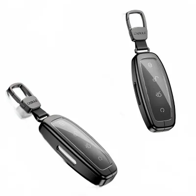 Full Coverage Aluminum Alloy Key Fob Cover for Denza Vehicles Minimalist High-End Key Protector Case Full Coverage Aluminum Alloy Key Fob Cover for Denza Vehicles Minimalist High-End Key Protector Case