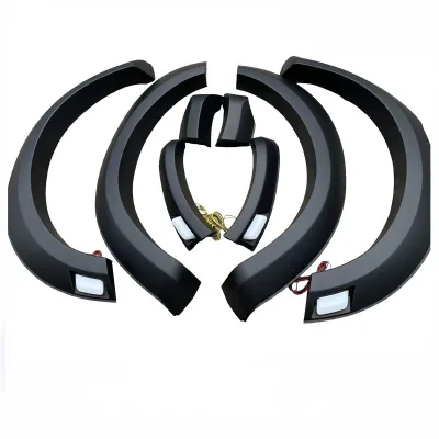 Matte Black Wide Fender Flares with LED Lights for Ford Ranger T9 2023 Pickup Truck Wheel Arch Protectors Matte Black Wide Fender Flares with LED Lights for Ford Ranger T9 2023 Pickup Truck Wheel Arch Protectors