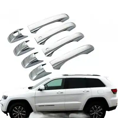 Chrome Exterior Door Handle Covers for Jeep Grand Cherokee 2011-2020 and Dodge Durango Chrome Exterior Door Handle Covers for Jeep Grand Cherokee 2011-2020 and Dodge Durango