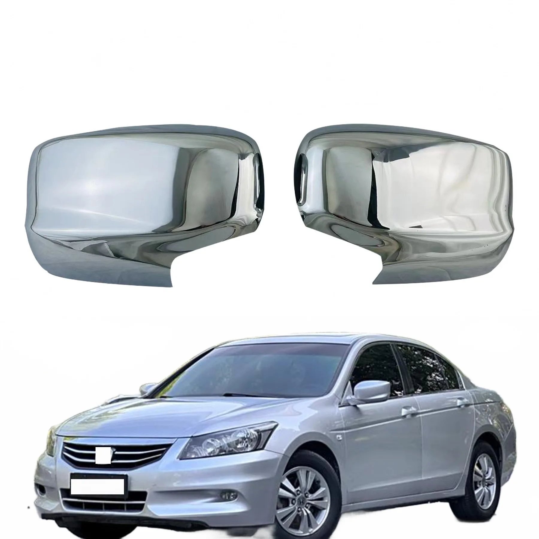 Rear View Mirror Cover Cap and Mirror Frame Trim for Honda Accord 8th Gen 2008-2012