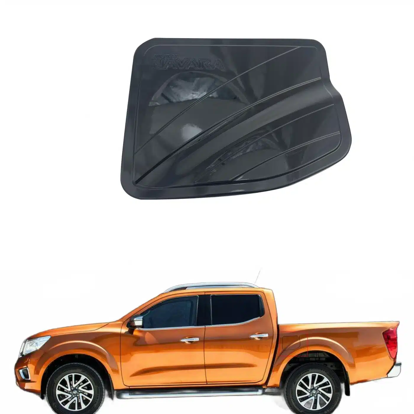 Fuel Tank Cap Cover Exterior Decoration Trim Chrome Style for Nissan Navara NP300 2016
