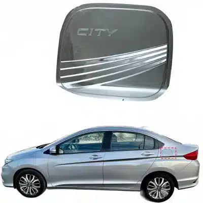 Fuel Tank Cap Cover Decorative Trim Chrome Plated for Honda City 2015-2019 Fuel Tank Cap Cover Decorative Trim Chrome Plated for Honda City 2015-2019
