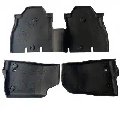 All-Weather TPE Floor Mats Set for Jeep Wrangler JL 4-Door, Eco Friendly Waterproof Foot Liners, Black All-Weather TPE Floor Mats Set for Jeep Wrangler JL 4-Door, Eco Friendly Waterproof Foot Liners, Black