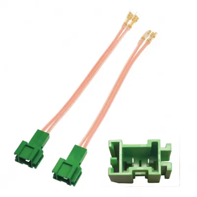 2-Pin Car Audio Speaker Wiring Harness Adapter for Mercedes-Benz 2-Pin Car Audio Speaker Wiring Harness Adapter for Mercedes-Benz
