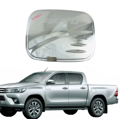 Fuel Tank Cap Cover Exterior Trim Electroplated Chrome for Toyota Hilux Revo 2015 Fuel Tank Cap Cover Exterior Trim Electroplated Chrome for Toyota Hilux Revo 2015