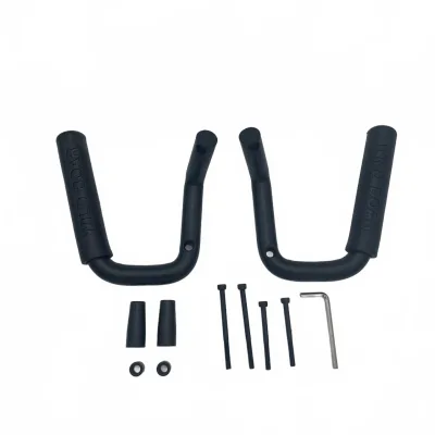 Front Steel Grab Handles Black Interior Assist Grips for 2013-2024 BAIC BJ40 BJ40P, Pair