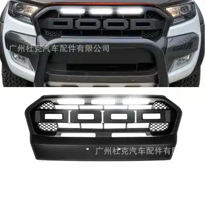 Front Bumper Grille Insert with Mesh Guard for Ford Ranger T7 2015-2017 Protector Cover Front Bumper Grille Insert with Mesh Guard for Ford Ranger T7 2015-2017 Protector Cover