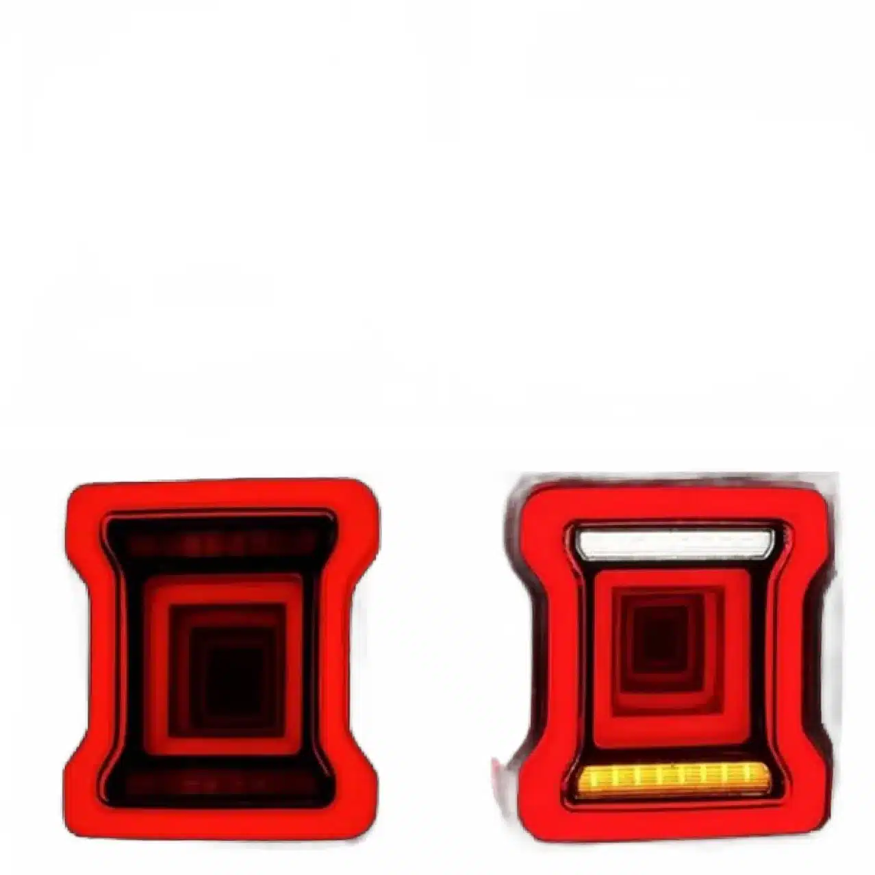 LED Tail Lights Assembly Smoked Rear Lamps with Sequential Turn Signals & Brake Lights for 2018-2024 Jeep Wrangler JL, Tunnel Version