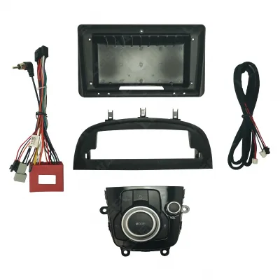 9 Inch Android Screen Car Stereo Radio Fascia Dashboard Frame with Power Cable and CANBUS Decoder for Mazda 3 Axela 2013-2019