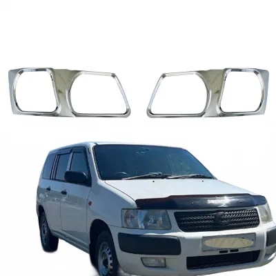 Front Headlight Frame Garnish Headlamp Cover Trim ABS Chrome for Toyota Succeed 2005 Front Headlight Frame Garnish Headlamp Cover Trim ABS Chrome for Toyota Succeed 2005