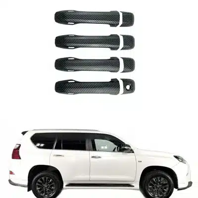 Carbon Fiber Style Door Handle Covers for Lexus LX570 GX460 2012-2021 Exterior Trim Enhancements Carbon Fiber Style Door Handle Covers for Lexus LX570 GX460 2012-2021 Exterior Trim Enhancements