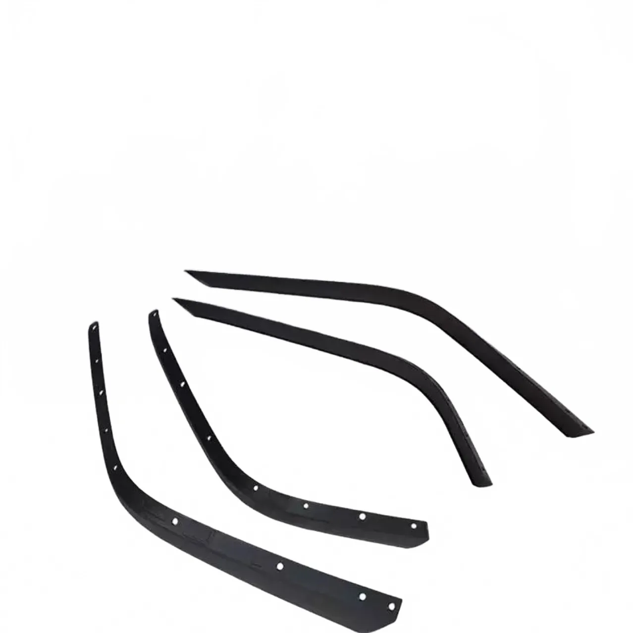 Widened High-Clearance Fender Flare Extensions for 2018-2024 Jeep Wrangler JL & Gladiator JT, 4cm Wide, 4-Piece Set