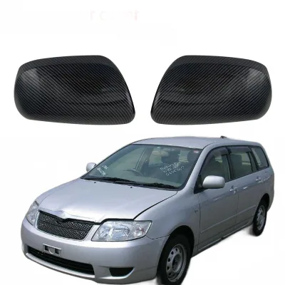 Rearview Mirror Covers Carbon Fiber Texture Replacement for Toyota Corolla and Fielder 2005 Rearview Mirror Covers Carbon Fiber Texture Replacement for Toyota Corolla and Fielder 2005