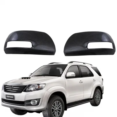 Carbon Fiber Pattern Rear View Mirror Covers for Hilux Vigo Innova Fortuner 2005-2015 Carbon Fiber Pattern Rear View Mirror Covers for Hilux Vigo Innova Fortuner 2005-2015