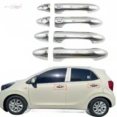 Chrome Exterior Door Handle Covers for Kia Morning / Picanto 2016-2020 Trim Protection Decor