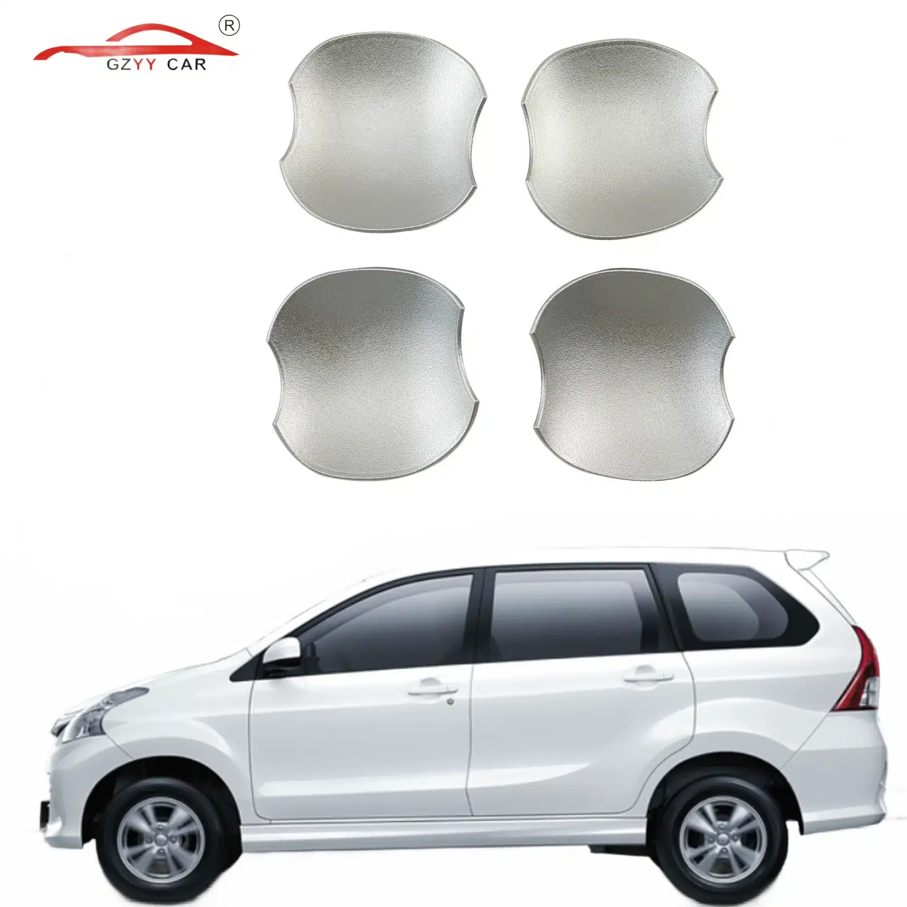 Toyota Avanza 2012 Door Handle Bowl Cover Trim High-Quality Chrome ABS Protector