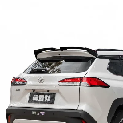 Rear Trunk Spoiler Wing for Toyota Corolla Cross MC Style ABS Roof Spoiler Exterior Enhancement Rear Trunk Spoiler Wing for Toyota Corolla Cross MC Style ABS Roof Spoiler Exterior Enhancement