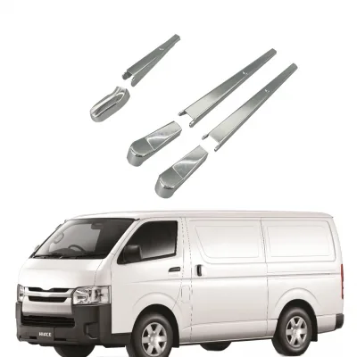 Rear Wiper Blade Arm Cover Cap Chrome ABS Trim Compatible with Toyota Hiace 2006-2016