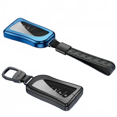 Zinc Alloy Car Key Fob Case Cover Holder with Keychain for Lexus RX350h RX450h RX500h 2023 Zinc Alloy Car Key Fob Case Cover Holder with Keychain for Lexus RX350h RX450h RX500h 2023
