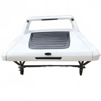 Rear Trunk Tonneau Cover with Wing Deflector compatible with Toyota Hilux Revo Rocco Rear Trunk Tonneau Cover with Wing Deflector compatible with Toyota Hilux Revo Rocco
