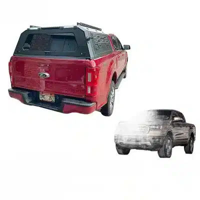 Heavy-Duty Modular Canopy Cover for Ford Ranger T6 T8 2015-2022, 3-Door Opening Truck Bed Topper with Electrophoretic Anti-Rust Coating Heavy-Duty Modular Canopy Cover for Ford Ranger T6 T8 2015-2022, 3-Door Opening Truck Bed Topper with Electrophoretic Anti-Rust Coating