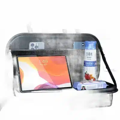 Car Back Seat Organizer with Foldable Tray Table Multi-Pocket PU Leather Kick Mats for Interior Storage Car Back Seat Organizer with Foldable Tray Table Multi-Pocket PU Leather Kick Mats for Interior Storage