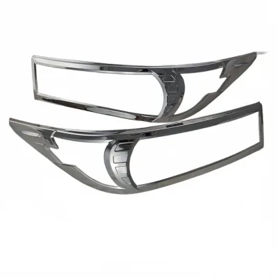 Front Headlight Cover Chrome Plated ABS Headlamp Frame Trim for Toyota Innova 2016 Front Headlight Cover Chrome Plated ABS Headlamp Frame Trim for Toyota Innova 2016