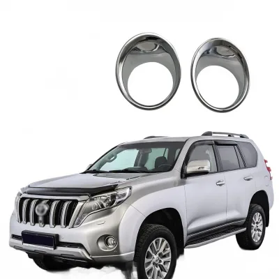 Front Fog Light Cover Trim Grille Bezels for 2014-2016 Land Cruiser Prado FJ150 Front Fog Light Cover Trim Grille Bezels for 2014-2016 Land Cruiser Prado FJ150
