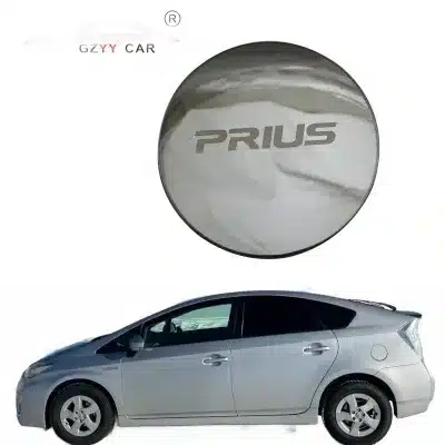 Silver Stainless Steel Fuel Tank Cap Trim Plate for Toyota Prius 30 2010 Silver Stainless Steel Fuel Tank Cap Trim Plate for Toyota Prius 30 2010