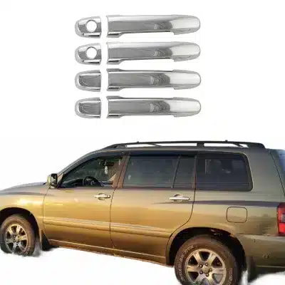 Exterior Door Handle Cover Trim Kit for Toyota Highlander Kluger 2001-2007 Chrome ABS Protective Cap