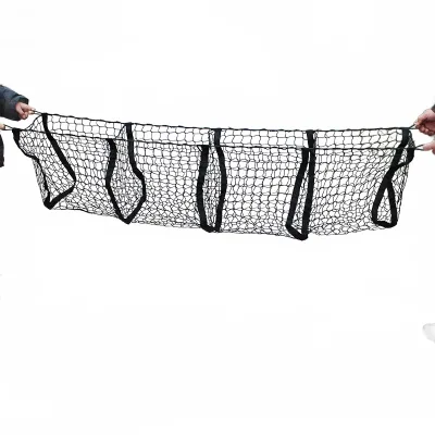 Heavy Duty 4-Compartment Trunk Cargo Net for Great Wall Cannon, Ford F150, and RAM Off-Road Pickup Trucks Heavy Duty 4-Compartment Trunk Cargo Net for Great Wall Cannon, Ford F150, and RAM Off-Road Pickup Trucks