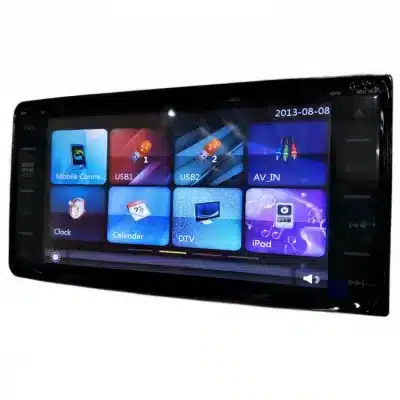 Universal Car Multimedia Player with 2-DIN DVD Navigation Bluetooth Call and Rear View Camera Support for Toyota Models