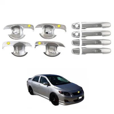 Door Handle Cover and Rear Scuff Plate Guards for Toyota Corolla Altis 2008-2011 Model Door Handle Cover and Rear Scuff Plate Guards for Toyota Corolla Altis 2008-2011 Model