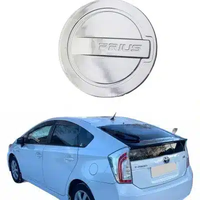 Chrome Exterior Gas Tank Cover Trim for 2010-2015 Toyota Prius ZVW30, Fuel Tank Door Decorative Sticker Chrome Exterior Gas Tank Cover Trim for 2010-2015 Toyota Prius ZVW30, Fuel Tank Door Decorative Sticker