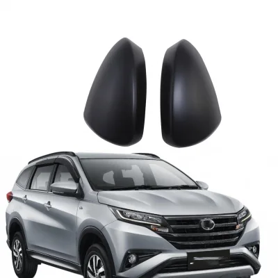 Side Rearview Mirror Cover Caps Matte Black Exterior Trim Compatible with Toyota Rush 2019 Side Rearview Mirror Cover Caps Matte Black Exterior Trim Compatible with Toyota Rush 2019