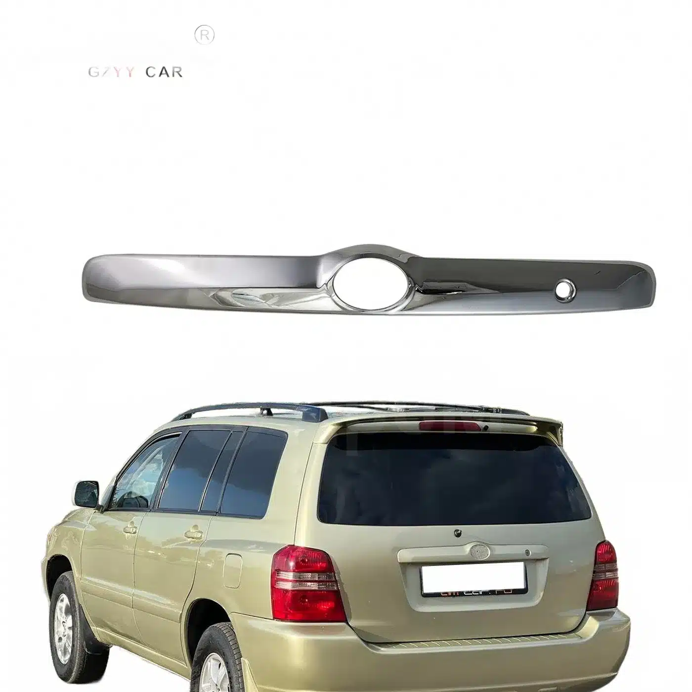 Rear Tailgate Garnish Trim Strip for 1998-2006 Toyota Highlander Kluger Trunk Accent Molding
