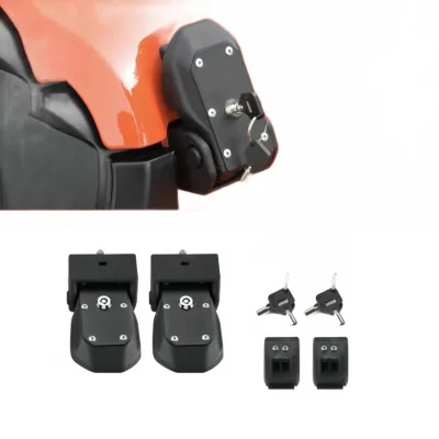 Locking Hood Latch Catch Kit with Keys for 2018-2024 Jeep Wrangler JL & Gladiator JT, Black Nylon Locking Hood Latch Catch Kit with Keys for 2018-2024 Jeep Wrangler JL & Gladiator JT, Black Nylon