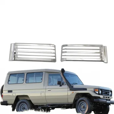 Side Air Vent Cover ABS Chrome Trim Garnish for FJ70 Pickup Exterior Decoration Side Air Vent Cover ABS Chrome Trim Garnish for FJ70 Pickup Exterior Decoration