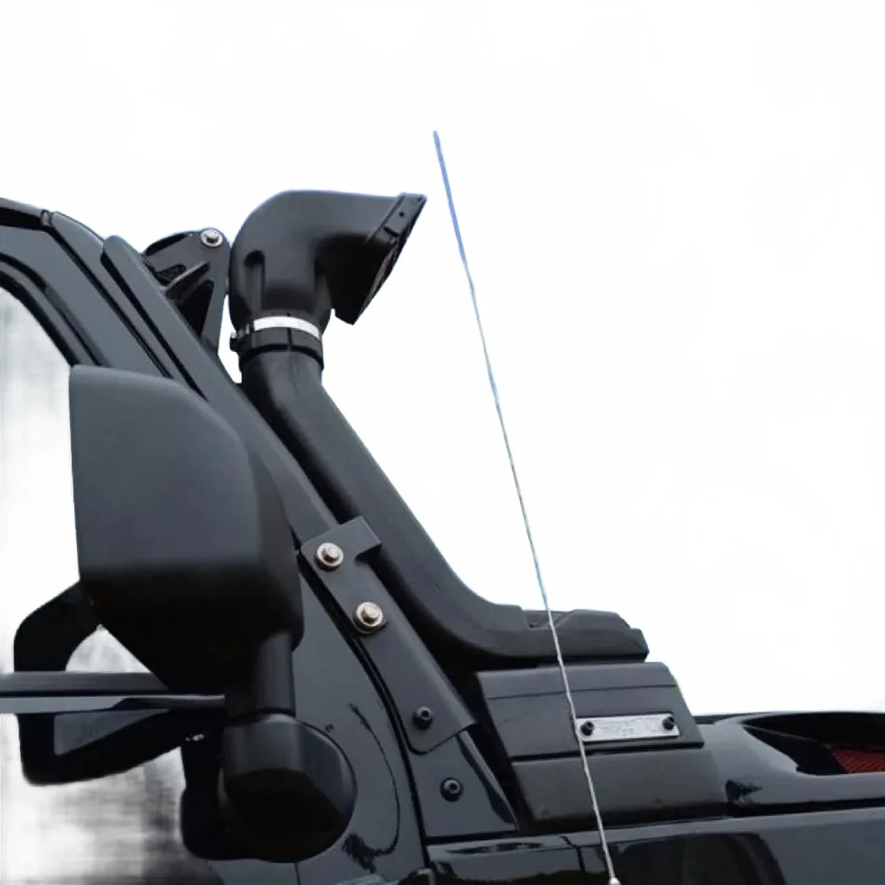 Off-Road Air Intake Snorkel Kit High Mount Version for Jeep Wrangler JK 2007-2018, Matte Black LLDPE