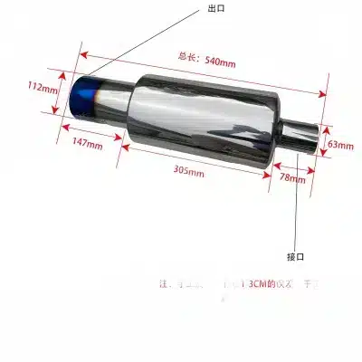 DUKE4WD Universal Stainless Steel Exhaust Pipe Muffler Tip Burnt Blue Tailpipe Resonator DUKE4WD Universal Stainless Steel Exhaust Pipe Muffler Tip Burnt Blue Tailpipe Resonator