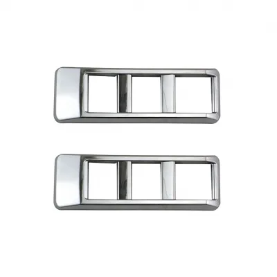 Side Air Vent Cover Trim for Toyota FJ70 SUV, Chrome ABS Exterior Decoration Accents Side Air Vent Cover Trim for Toyota FJ70 SUV, Chrome ABS Exterior Decoration Accents
