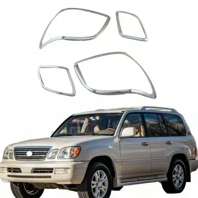 Front Headlight Cover Trim for Lexus LX470 1998-2003 Chrome ABS Bezel Protection Decor Front Headlight Cover Trim for Lexus LX470 1998-2003 Chrome ABS Bezel Protection Decor