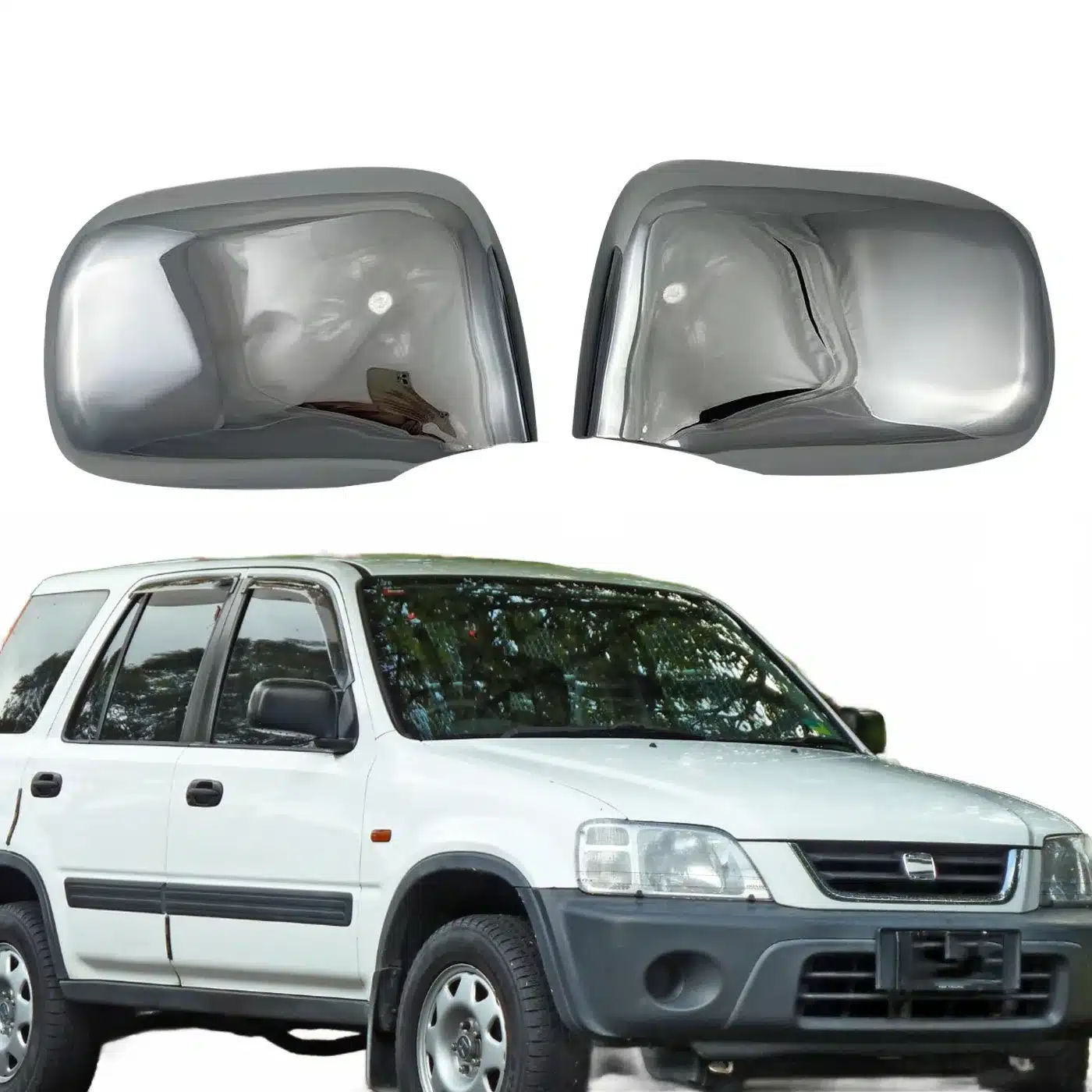 Rear View Mirror Cover Cap Replacement for 1997-2001 Honda CR-V First Generation Left/Right Side