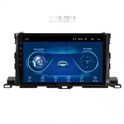 Android Intelligent GPS Navigation System 10.1 Inch Touch Screen Multimedia Player for Toyota Highlander 2015-2018