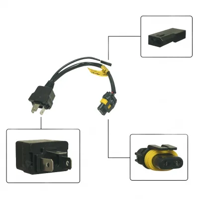 H4 9003 HB2 HID Xenon Retrofit Wiring Harness, 1-to-1 Relay Harness for 12V 35W and 24V 55W Automotive Conversions H4 9003 HB2 HID Xenon Retrofit Wiring Harness, 1-to-1 Relay Harness for 12V 35W and 24V 55W Automotive Conversions