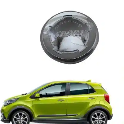 Fuel Tank Cap Cover Exterior Trim Electroplated Chrome Decoration Compatible with Kia Morning 2012-2020 Fuel Tank Cap Cover Exterior Trim Electroplated Chrome Decoration Compatible with Kia Morning 2012-2020