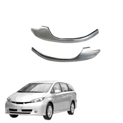 Chrome Side Rearview Mirror Trim Cover Accents for Toyota Wish 2010-2020 and Mark X