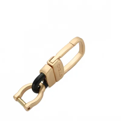 Universal Car Keychain with D-Ring Horseshoe Buckle Zinc Alloy Key Ring for Car Fobs Universal Car Keychain with D-Ring Horseshoe Buckle Zinc Alloy Key Ring for Car Fobs